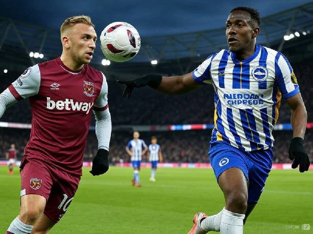 Cầu thủ West Ham chuẩn bị đá phạt góc