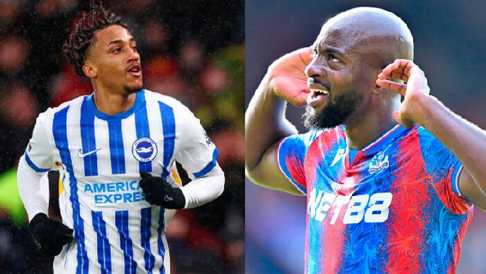 Logo hai đội bóng Brighton và Crystal Palace