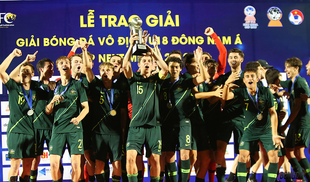 Khoảnh khắc Australia vỡ òa cảm xúc lên ngôi vô địch U18 Đông Nam Á 2019