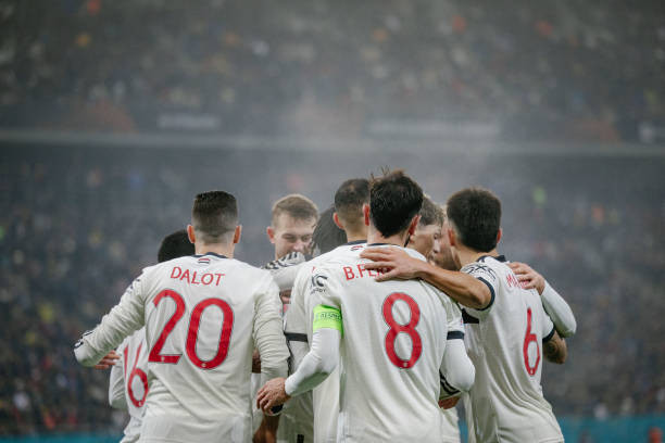 Man United trong trận đấu tại Europa League