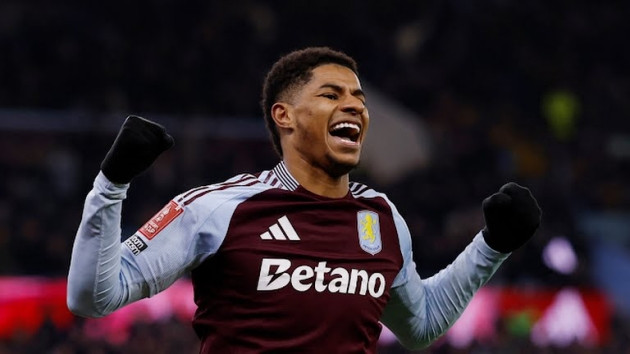 Rashford trong màu áo Aston Villa