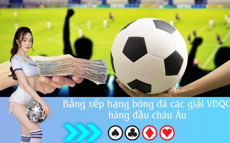 Bảng xếp hạng bóng đá các giải VĐQG hàng đầu châu Âu