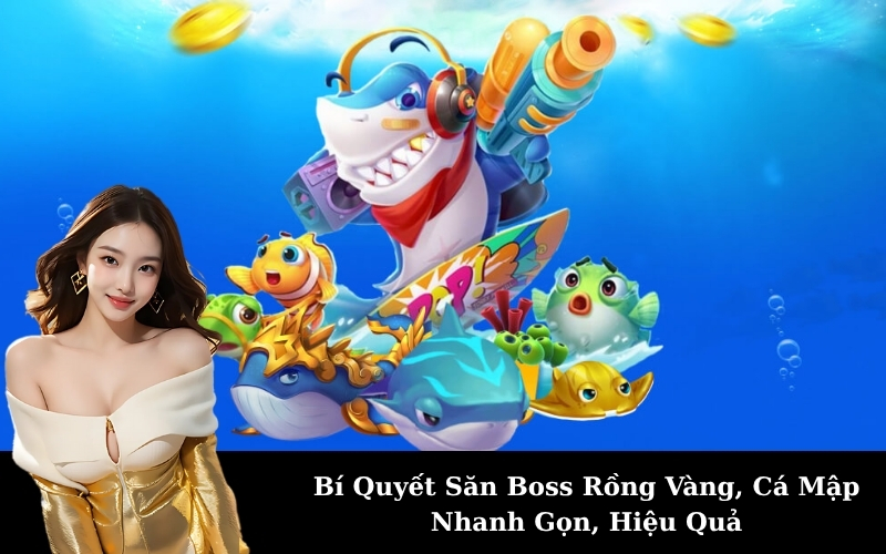 Bí Quyết Săn Boss Rồng Vàng, Cá Mập Nhanh Gọn, Hiệu Quả